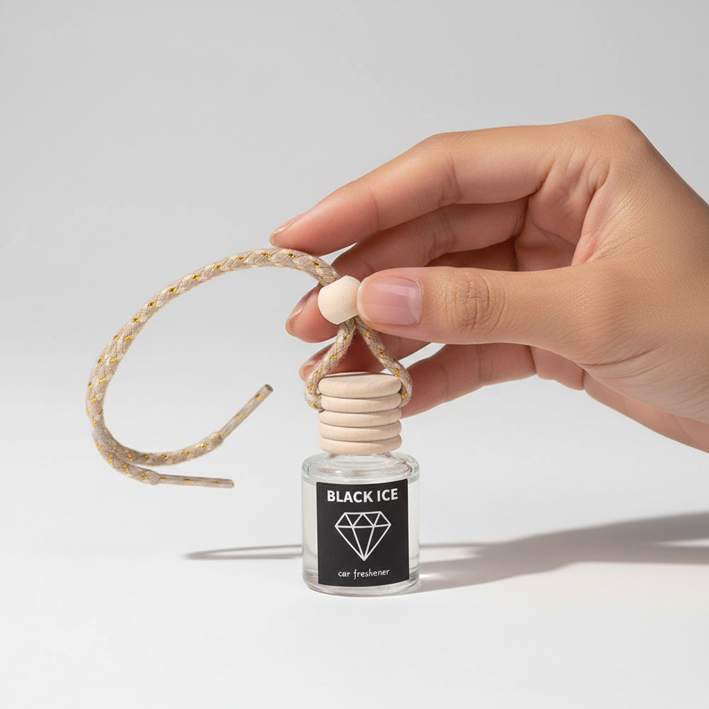 Car Essential Oil Diffuser Fragrance Air Freshener Perfume Bottle Ornament Hanging Air Freshener Diffuser Interior Accessory